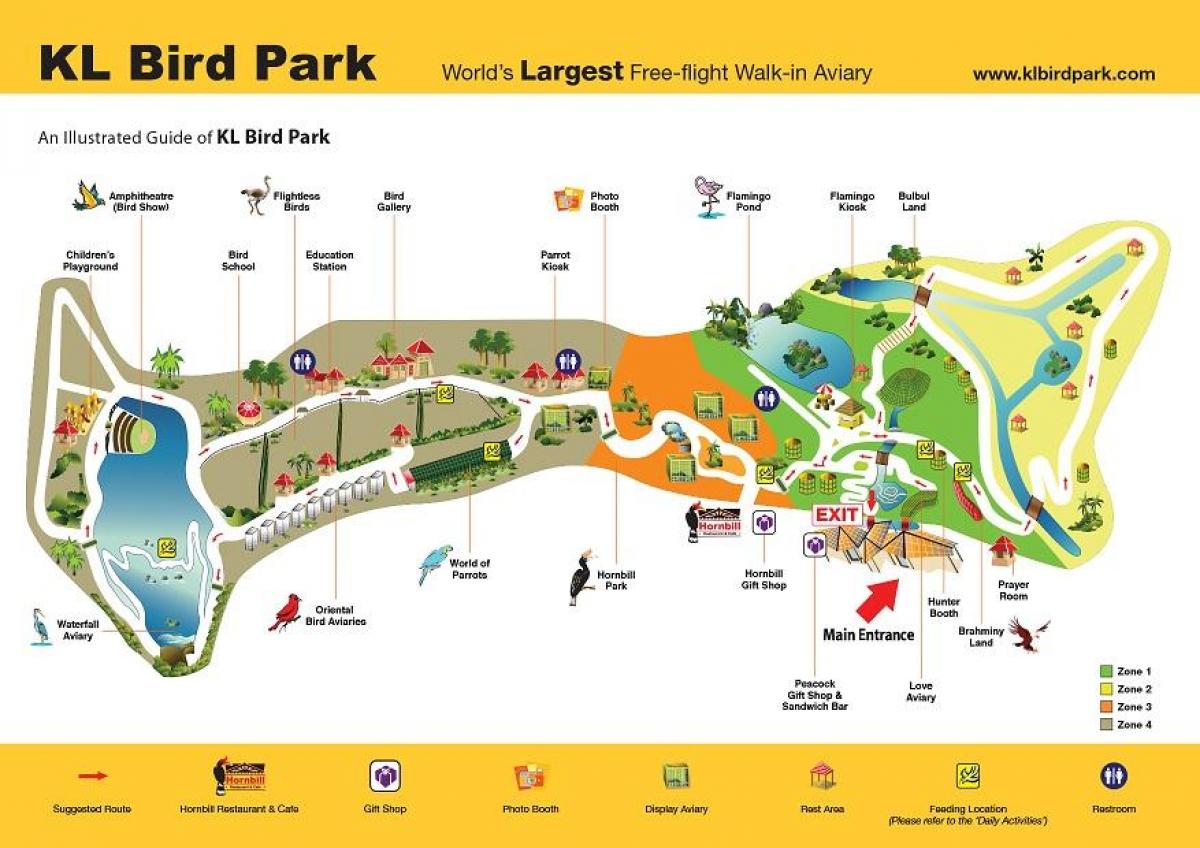 Žemėlapis paukščių parkas