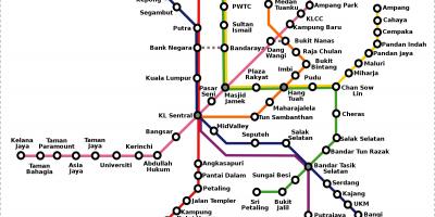 Malaizija metro žemėlapis