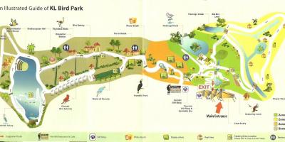 Kuala lumpūro paukščių parkas žemėlapyje