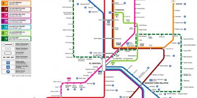 Žemėlapis traukinio malaizija