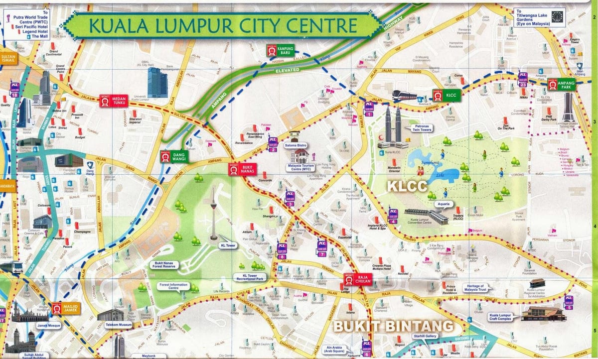 bukit bintang prekybos centro žemėlapis