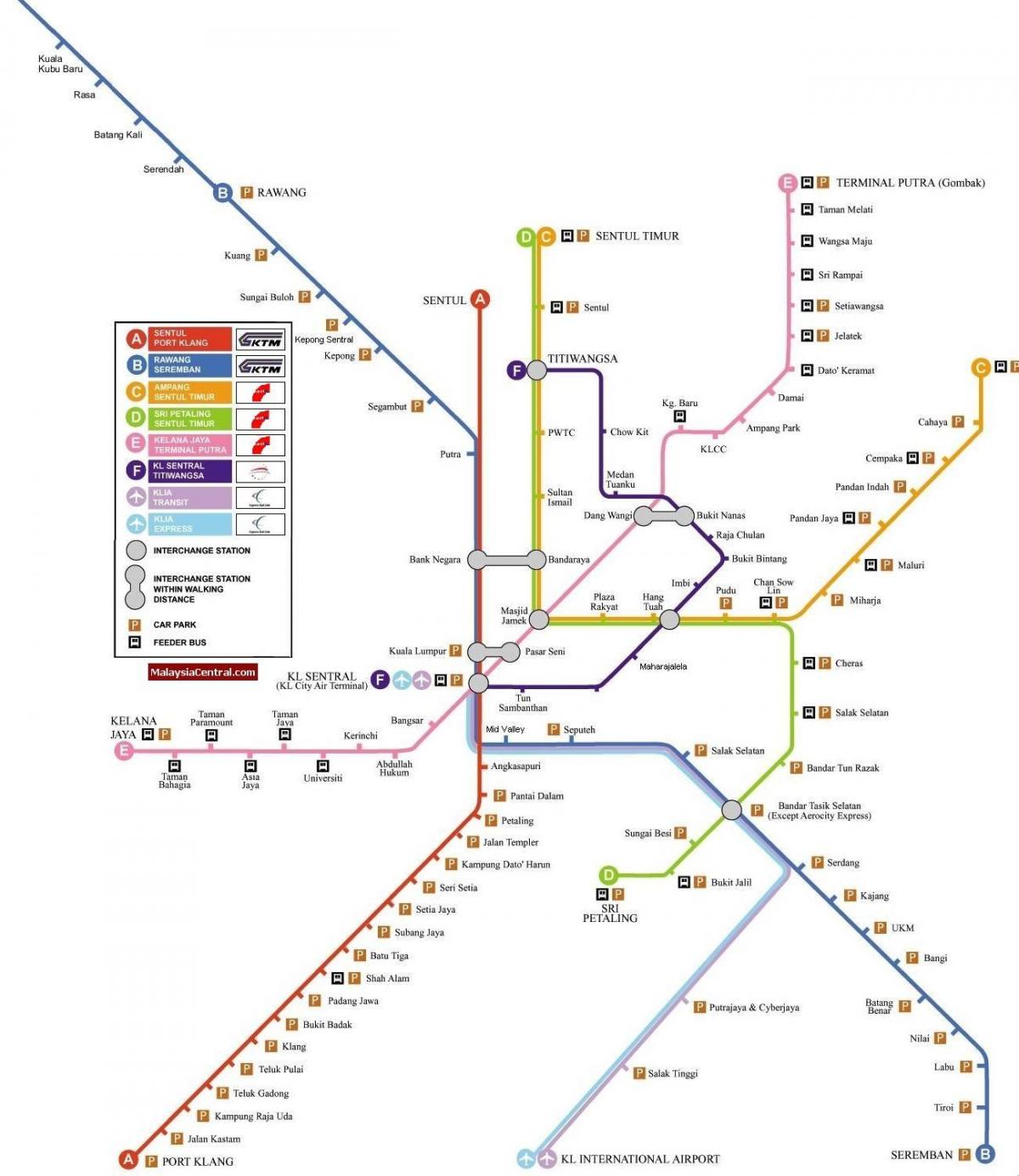 kvala lumpūras lengvųjų geležinkelių žemėlapis