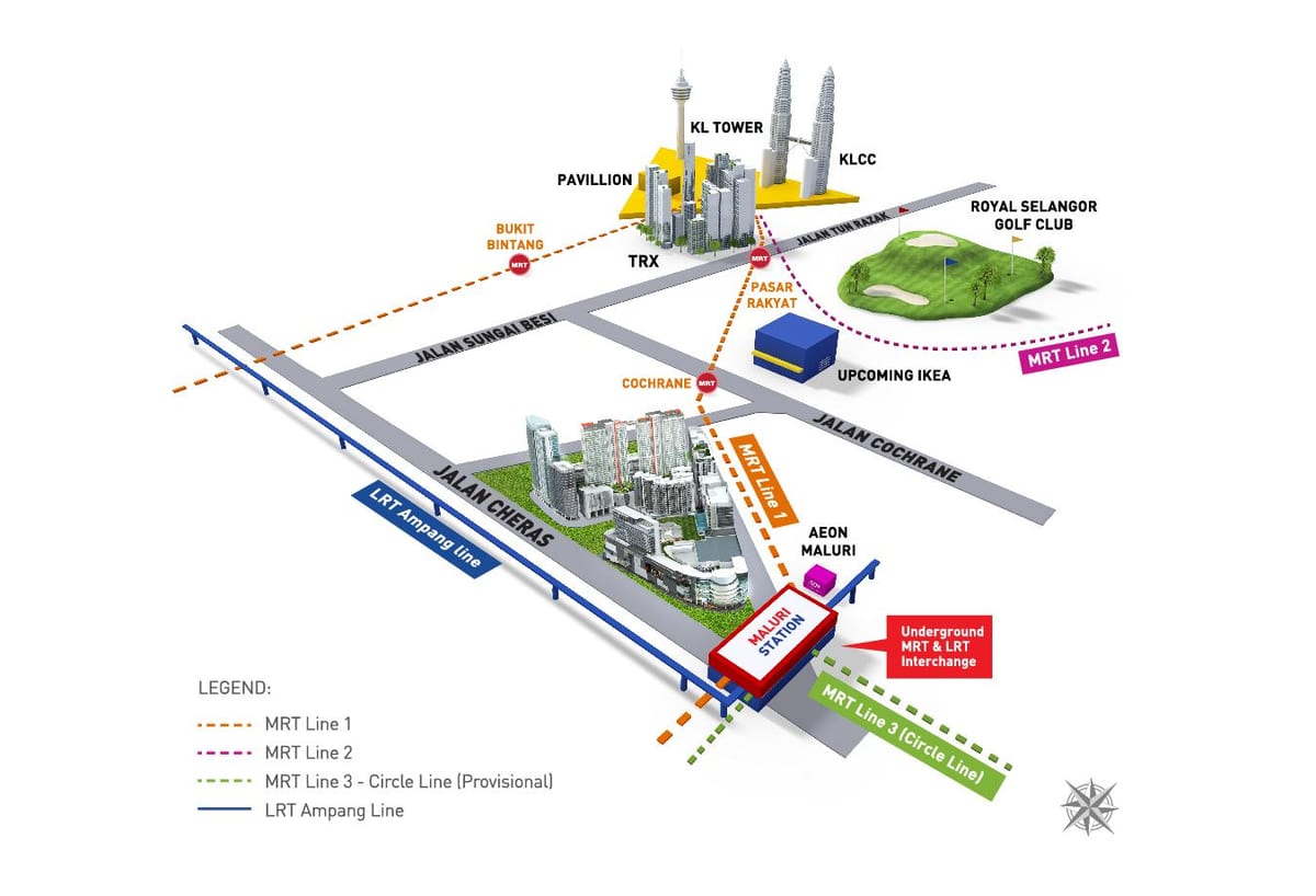 klcc lrt stotis map