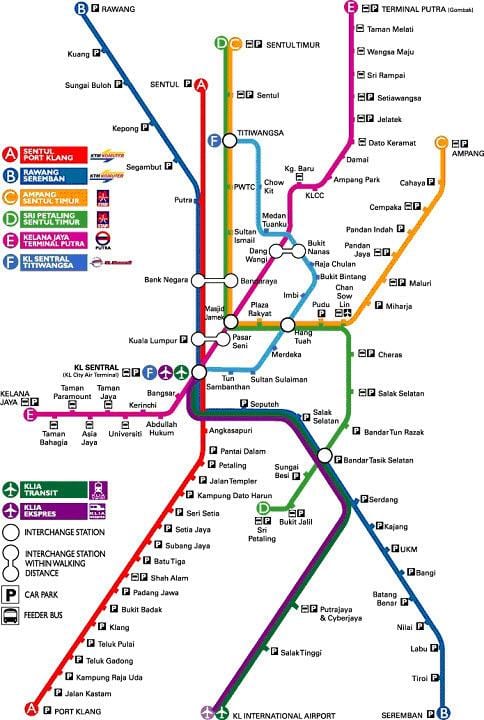 klia express maršruto žemėlapį