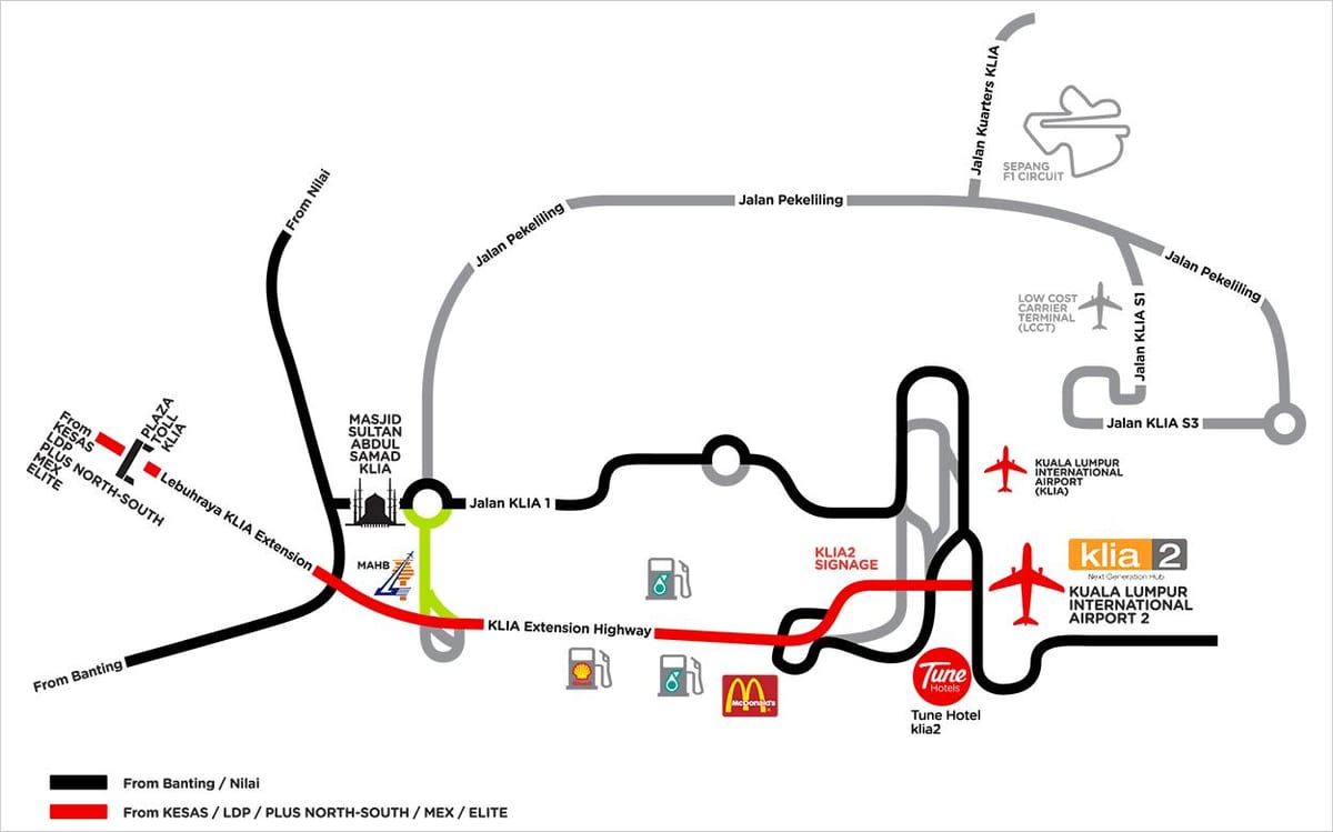 klia2 map directory