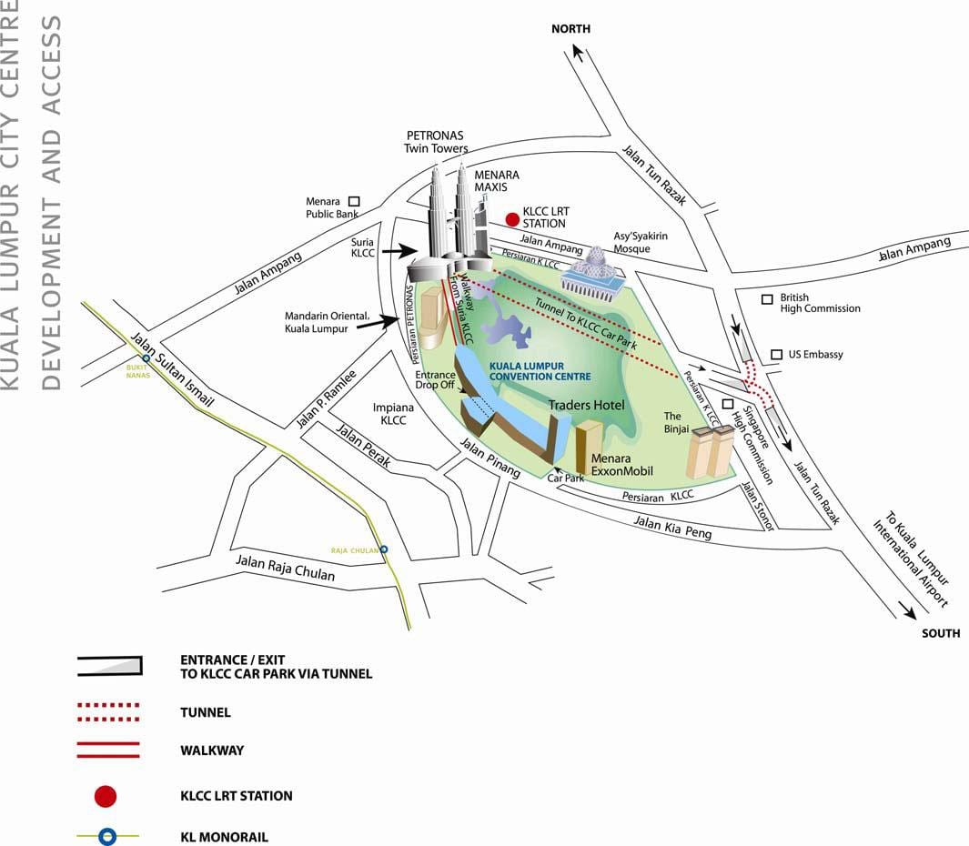 Žemėlapis kuala lumpūro konferencijų centras