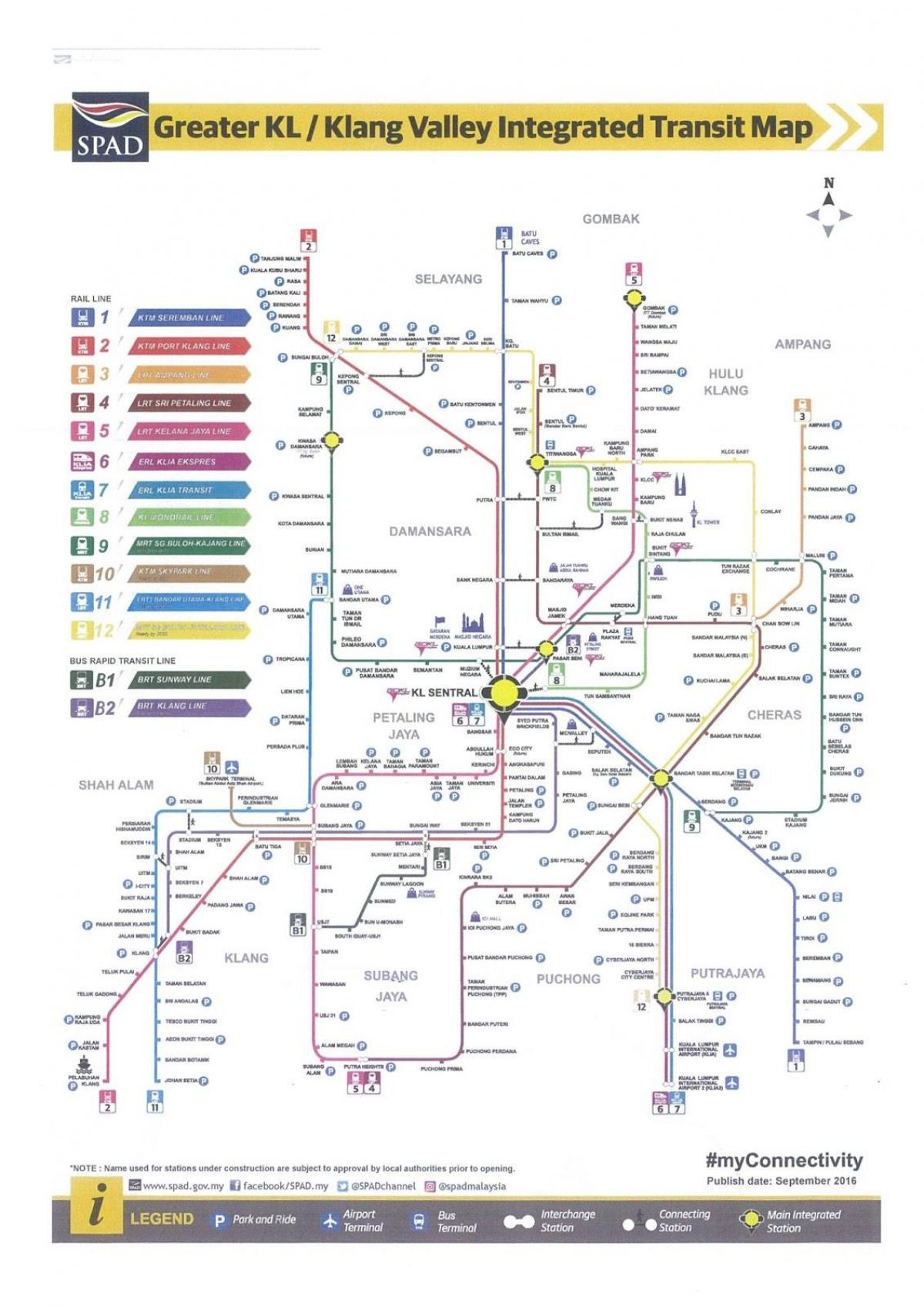 kvala lumpūras tranzito geležinkelių žemėlapis