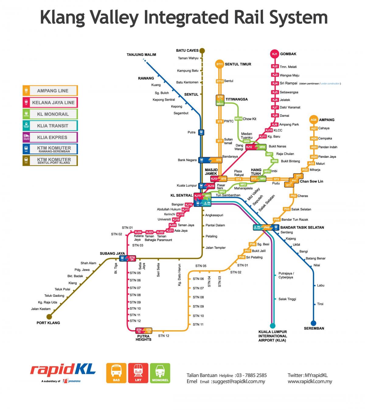 malaizija transporto žemėlapis