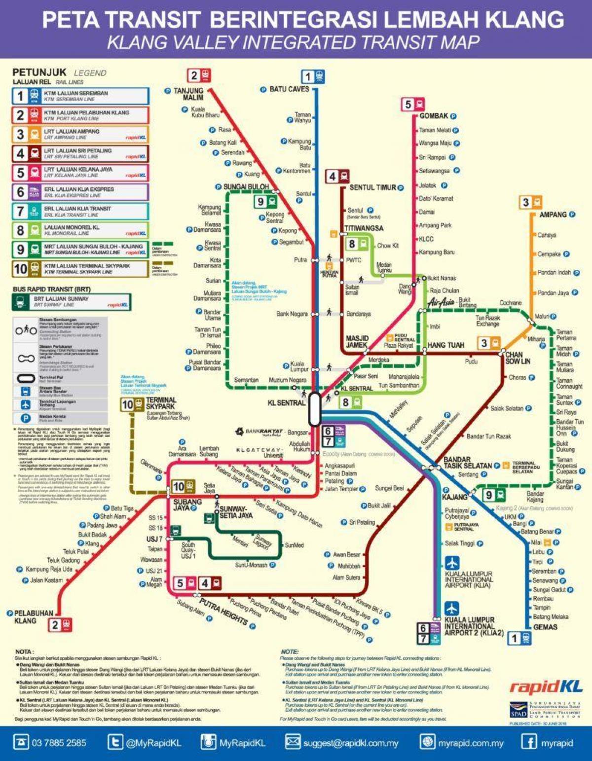 kvala lumpūro metro žemėlapis