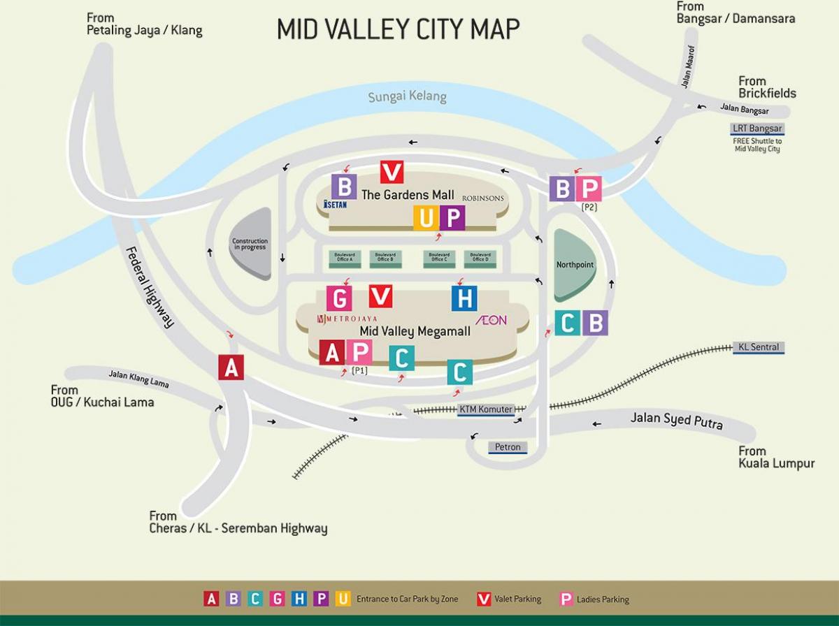 Žemėlapis mid valley katalogas