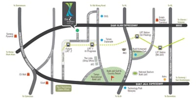 Žemėlapis bukit jalil " stadione