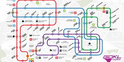 Eikite kl miesto autobusų maršrutų žemėlapis
