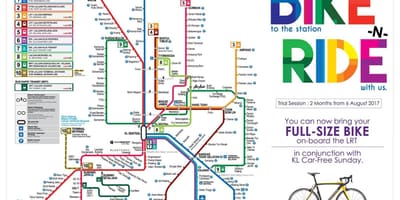 Rapidkl autobusų maršruto žemėlapį