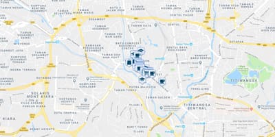 Žemėlapis jalan ipoh kvala lumpūras