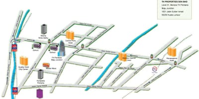 Jalan sultan kvala lumpūras žemėlapyje