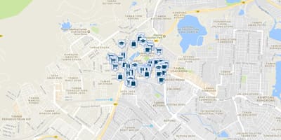 Kepong kvala lumpūras žemėlapyje
