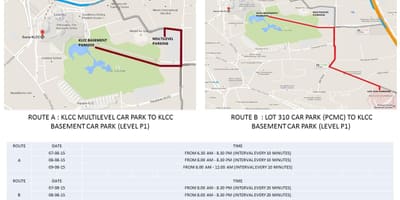Žemėlapis klcc automobilių stovėjimo aikštelė