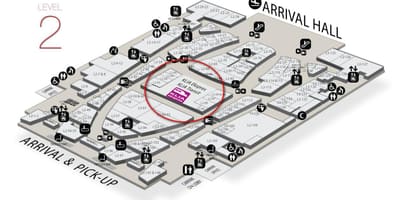 Klia2 atvykimo žemėlapis