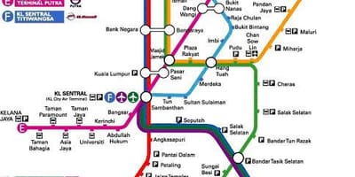 Klia " ekspres žemėlapyje
