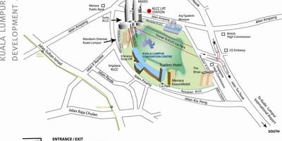 Žemėlapis kuala lumpūro konferencijų centras