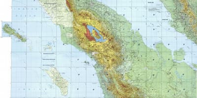 Žemėlapis kvala lumpūras topografinis