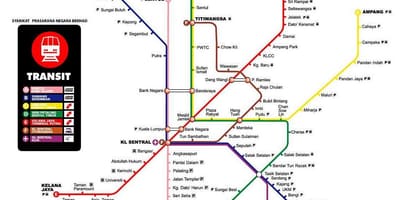 Metro žemėlapis kvala lumpūras