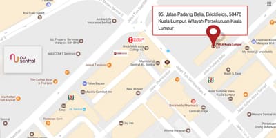 Žemėlapis wilayah persekutuan kvala lumpūras